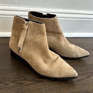 &Other Stories Tan Suede Booties